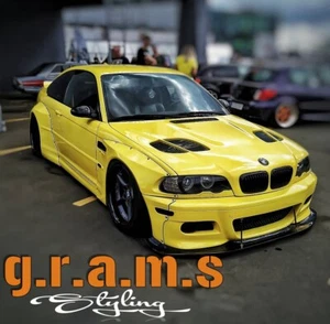 BMW E46 Coupe Pandem Style front Wide fender flares v9 - Picture 1 of 9