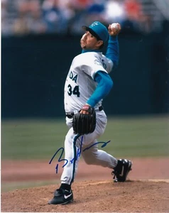 BRYAN HARVEY MIAMI MARLINS ACTION SIGNED 8x10 - Picture 1 of 1