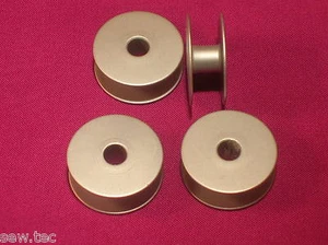 4 LARGE CAPACITY ALUMINUM BOBBIN FOR INDUSTRIAL SEWING MACHINES FITS BROTHER   - Picture 1 of 2