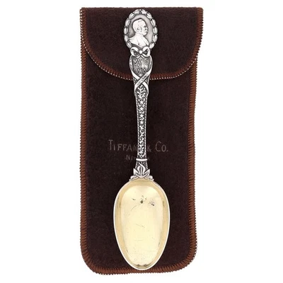 Cuchara Tiffany de plata esterlina 1898 Guerra Hispanoamericana USMC Manila Bay Dewey Foto 1 de 4