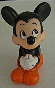 Alte Mickey Mouse Micky Maus Figur Walt Disney vintage 60er Jahre Gummi Quietsch - Bild 1 von 4