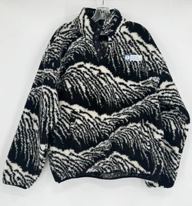 Sudadera Pullover Parks Project Acadia Negra Blanca Pila Polar Cuello Simulado Talla M - Imagen 1 de 4