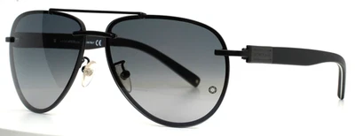 Gafas de sol Montblanc MB404S 02B negras mate para hombre aviador degradadas 62-13-135 Foto 1 de 4