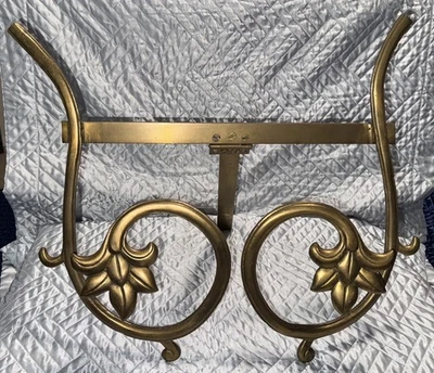 "Soporte de exhibición caballete libro placa arte cuadro latón ornamentado vintage 14,25""" Foto 1 de 4