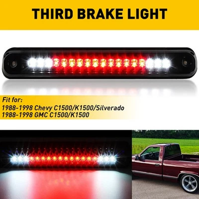 For 1988-1998 GMC C1500/K1500 LED High Mount 3rd Third Brake Cargo Light Smoked - Image 1 of 4