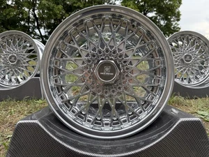 💎4x ARC Rial 7x15 ET37 Chrom 5x112 W201 W124 W123 W107 W116 W126 Oldtimer 💎 - Bild 1 von 17