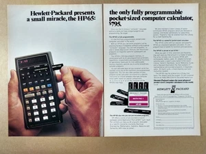 1974 Hewlett-Packard HP-65 Taschenrechner Vintage Print Ad - Bild 1 von 1