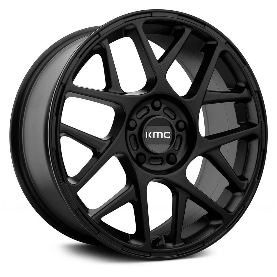 KMC KM708 BULLY Wheel 17x8 (38, 5x120.65, 74.1) Black Single Rim Foto 1 de 3