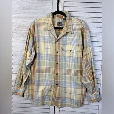 Lizwear Plaid Shirt with Button-Up. Oversized. Floral Detail. Great Condition. M - Image 1 of 4