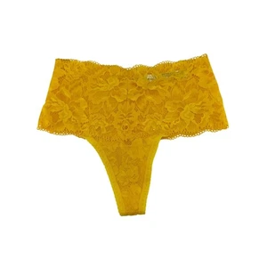 Soma Embraceable Allover Retro Tanga Sundance gelb Spitze Damen Small - Bild 1 von 6