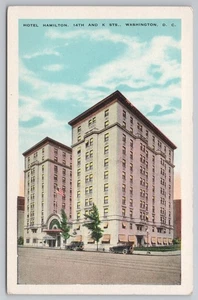 Hotel Hamilton at 14th & K Streets in Washington DC Postcard - Picture 1 of 2