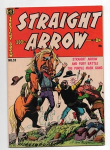 ME COMICS  STRAIGHT ARROW  33  1953  GHOST RIDER SCARF MASK AD - Picture 1 of 2