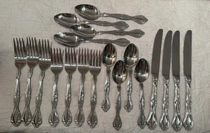 Oneida CANTATA Edelstahl Besteck Ersatz Set 19 Teile, Gabeln Löffel Messer - Bild 1 von 17