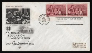 #1093 3c School Teachers-Pair, Art Craft-Sealed Flap FDC **ANY 5=FREE SHIPPING** - Picture 1 of 1