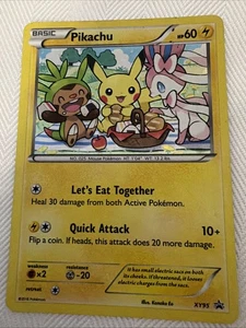 Pokemon Pikachu XY95 Holo 2016 Mangiamo Insieme Carta più carina - Foto 1 di 19