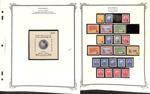 Columbia Briefmarkensammlung auf 42 Scott Spezialseiten, 1920-1961 Air Post (CB) - Bild 1 von 15