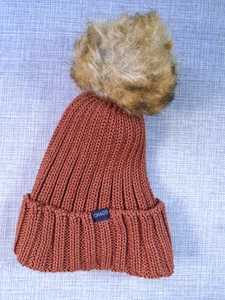Chaos Pom Beanie Damen Wintermütze braun Mütze mit Bommel dick und warm - Bild 1 von 7