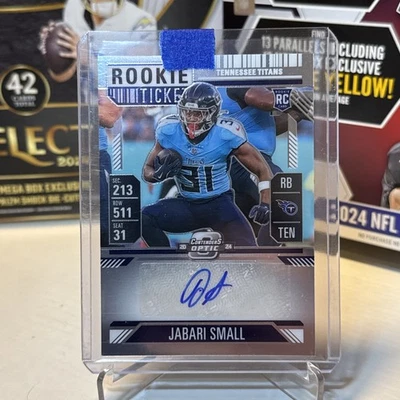 Jabari Small 2024 Panini Contenders Optic 171 RC Rookie Ticket Auto Autograph - Image 1 of 2
