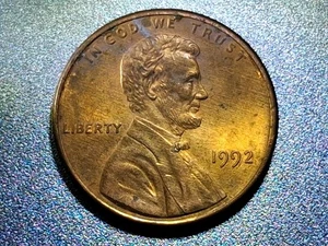 🔥 BU 1992 LINCOLN CENT DOUBLED DIE VARIETY: DDO-001 - Picture 1 of 16