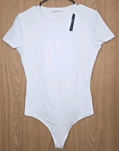 Neu mit Etikett Abercrombie & Fitch Damen T-Shirt Body weiß Small weich AF Kollektion L - Bild 1 von 4