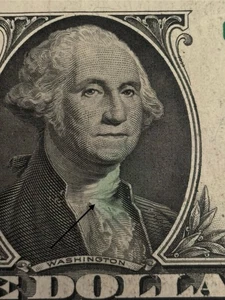 2013 Chicago $1 Bill Green Inkwell Spill Error Note - Picture 1 of 4