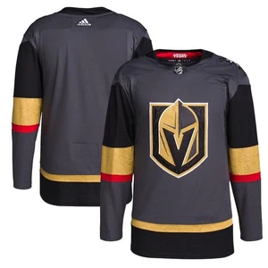 Adidas Vegas Golden Knights Adidas Gris Alterna Auténtica Camiseta Para Hombres 54 NHL - Imagen 1 de 3