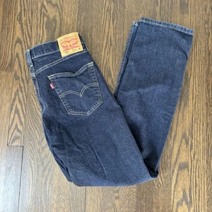 Jeans uomo Levis 514 34x34 blu gamba dritta denim elasticizzato regular fit lavaggio scuro - Foto 1 di 7
