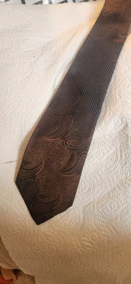 CORBATA DE CUELLO LAGO DI COMO Rat Pack BoHo Mad Man DE COLECCIÓN AÑOS 50 60 SKINNY para hombre Foto 1 de 4