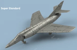 L'Arsenal Models 1/350 SUPER ETENDARD FOLDED WINGS & ARMAMENT (5) 3D Printed Set - Picture 1 of 1