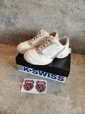 KSWISS Turnschuhe Sneaker Gr. 39 Weiß, Silber - Bild 1 von 4