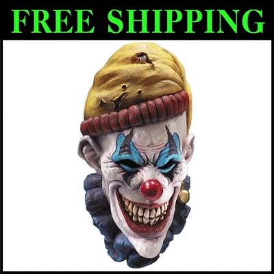 Stretchy Evil Clown Halloween Mask - Image 1 of 4