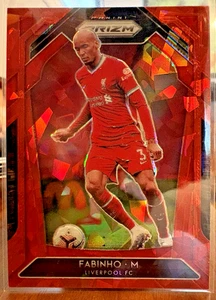 2020-21 Panini Prizm Premier League Fabinho #248 Red Ice Prizm Liverpool NM+ - Bild 1 von 2