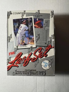 1990 LEAF BASEBALL SERIES 2 FACTORY SEALED Wax BOX 36 Packs Frank Thomas Rookie - Picture 1 of 3