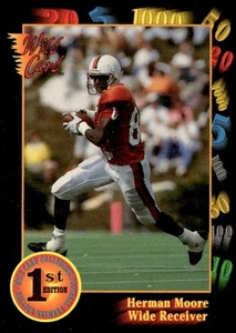 1991 Wild Card Draft #67 Herman Moore - Picture 1 of 2
