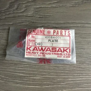 Placa de pastillas de freno delanteras Kawasaki 43084-001 para KZ400 nueva como original. Cantidad 1 - Imagen 1 de 5