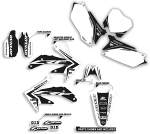 2002 2003 2004 HONDA CRF 450 R GRAPHICS 02-04 CRF450R BLACK DECAL MONOCHROME KIT - Picture 1 of 5