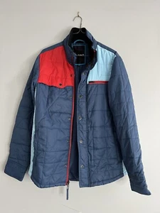 HURLEY Men’s Unisex Blue Red Jacket Coat 90s 2000s Size Small Medium S M - Picture 1 of 5