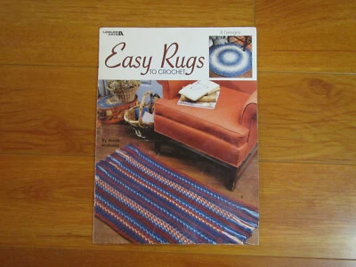 Easy Rugs To Crochet Patterns By Leisure Arts - 8 Designs - Image 1 of 3