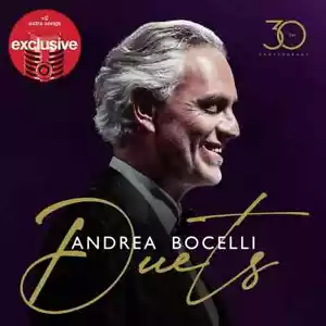 Andrea Bocelli DUETS 2 Disc CD Target EXCLUSIVE with 2 BONUS SONGS - Foto 1 di 1