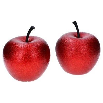 Pottery Pots 2x Apfel Kupfer rot Größe XS glitzer Fiberglas Deko Haus Garten - Bild 1 von 4