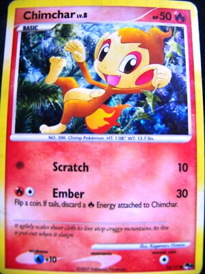 Chimchar 14/17 Pokemon Rare Holo Vintage Promo Pop Series 6 - NM- - Image 1 of 4