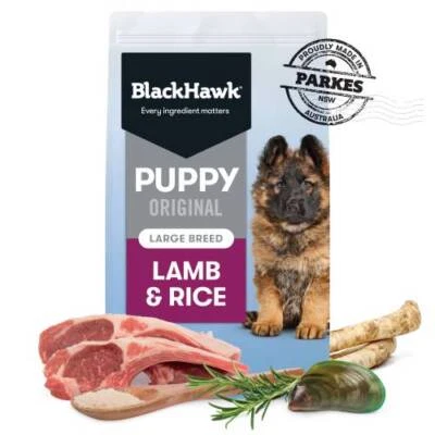 Black Hawk Dog Food Puppy Large Breed Lamb and Rice 20kg - image 1 of 4