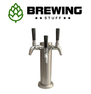 Beer Tap Tower Kit Triple - Bar Intertap KegLand Kegerator Stainless Font Corny - Picture 1 of 3