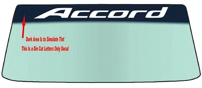 FOR ACCORD Windshield Banner Decal With Application Tool - Image 1 of 2