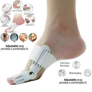 BIG TOE BUNION CORRECTOR STRAIGHTENER SUPPORT STRAP ORTHOPEDIC PROTECT HALLUX - Picture 1 of 5