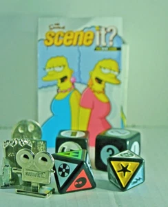 The Simpsons Scene it? Replacement Pieces Tokens Dice ( Everything Shown ) - Picture 1 of 5