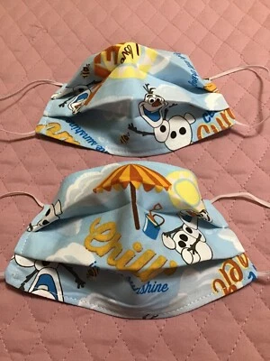 Disney Olaf 5-10 Jahre Kinder Handarbeit Gesichtsmaske waschbar wiederverwendbar - Bild 1 von 4