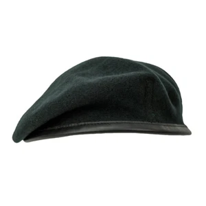 100% Wool BRITISH BERET - All Sizes - Army RIFLES GREEN High Quality British Cap - Picture 1 of 9