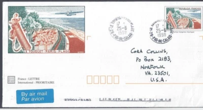 FRANCE: Used postal stationery w/insert of same design, golf stamp issued 1962 - Image 1 of 3