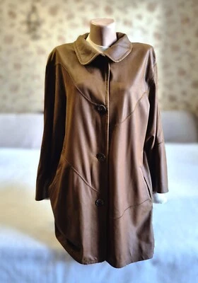Christ German women's jacket raincoat trench coat made of genuine leather - Image 1 of 4